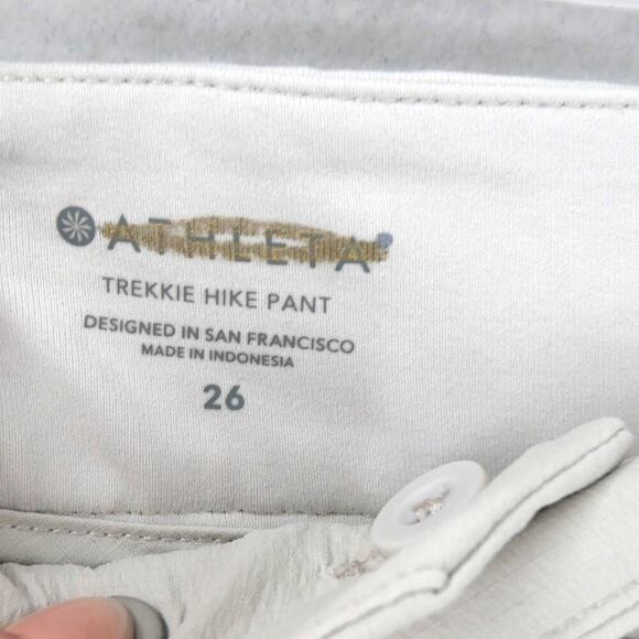 NEW Athleta Women's Plus Size 26 Trekkie Hike Pants Tan Birch - Picture 7 of 10